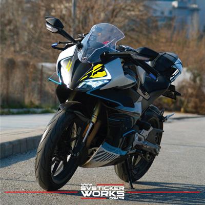 Cfmoto 450SR RR Sticker Ön Kafa Sticker Motosiklet Dekor Sticker