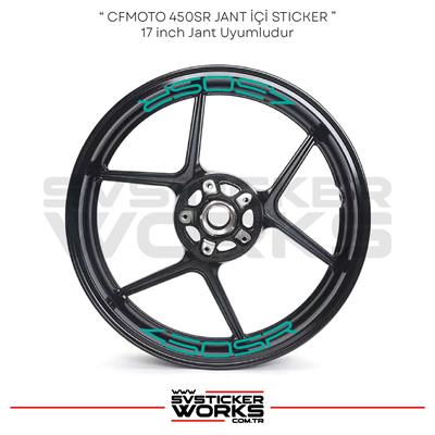 CFMOTO 450SR Sticker Jant İçi Yazı 8 Adet Set Sticker Etiket