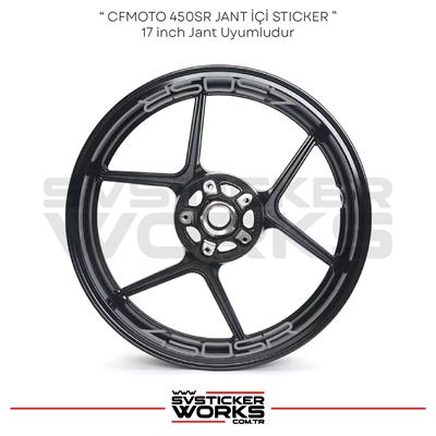 CFMOTO 450SR Sticker Jant İçi Yazı 8 Adet Set Sticker Etiket