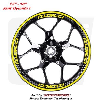 CFMOTO Motosiklet Jant Şeridi 32Li Set Sticker Etiket Modeli