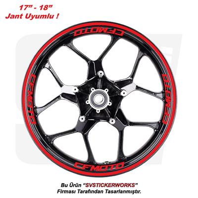 CFMOTO Motosiklet Jant Şeridi 32Li Set Sticker Etiket Modeli