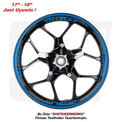 CFMOTO Motosiklet Jant Şeridi 32Li Set Sticker Etiket Modeli