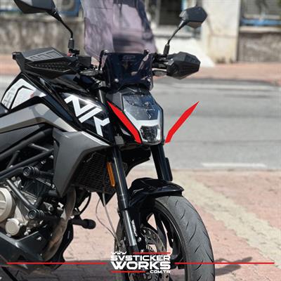 Cfmoto NK250 Ön Kafa Yan Sticker Dekor Şekil Model Sticker