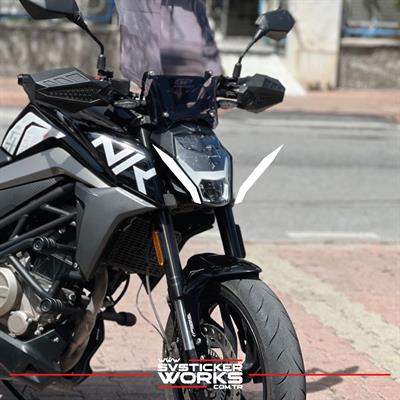 Cfmoto NK250 Ön Kafa Yan Sticker Dekor Şekil Model Sticker