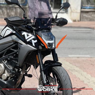 Cfmoto NK250 Ön Kafa Yan Sticker Dekor Şekil Model Sticker