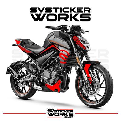 CFMOTO NK250 Sticker Set Sup Model Dekor Sticker Etiket Modeli 2018-2025 Tüm Modeller Uyumlu