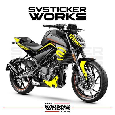 CFMOTO NK250 Sticker Set Sup Model Dekor Sticker Etiket Modeli 2018-2025 Tüm Modeller Uyumlu
