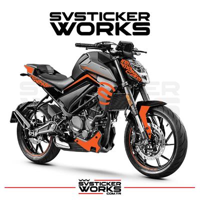 CFMOTO NK250 Sticker Set Sup Model Dekor Sticker Etiket Modeli 2018-2025 Tüm Modeller Uyumlu