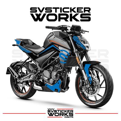 CFMOTO NK250 Sticker Set Sup Model Dekor Sticker Etiket Modeli 2018-2025 Tüm Modeller Uyumlu