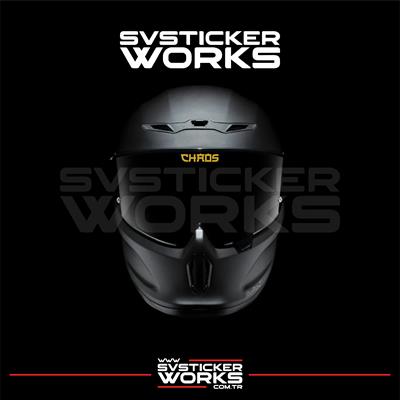 Chaos Vizör Sticker Kask Vizör Sticker Tüm Kasklar Uyumlu 1 Adet