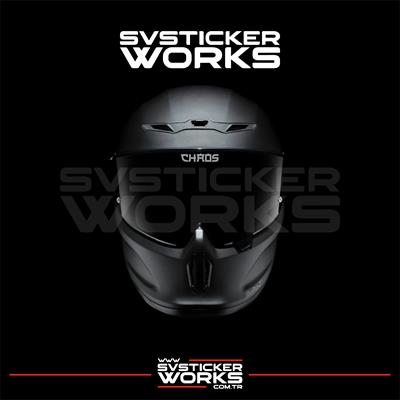 Chaos Vizör Sticker Kask Vizör Sticker Tüm Kasklar Uyumlu 1 Adet