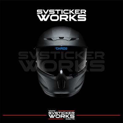 Chaos Vizör Sticker Kask Vizör Sticker Tüm Kasklar Uyumlu 1 Adet