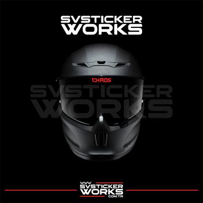 Chaos Vizör Sticker Kask Vizör Sticker Tüm Kasklar Uyumlu 1 Adet