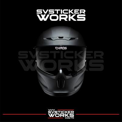 Chaos Vizör Sticker Kask Vizör Sticker Tüm Kasklar Uyumlu 1 Adet