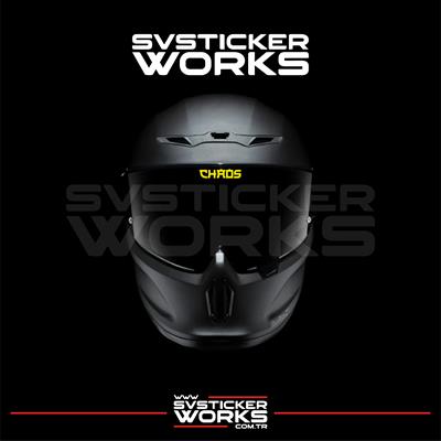 Chaos Vizör Sticker Kask Vizör Sticker Tüm Kasklar Uyumlu 1 Adet