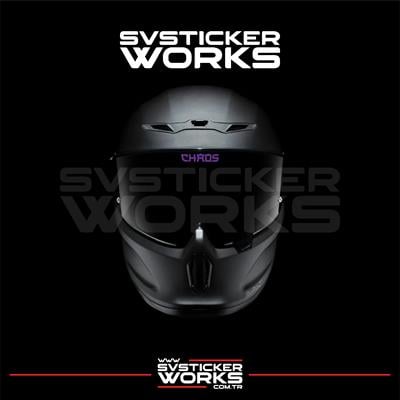Chaos Vizör Sticker Kask Vizör Sticker Tüm Kasklar Uyumlu 1 Adet