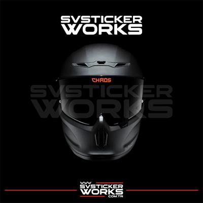 Chaos Vizör Sticker Kask Vizör Sticker Tüm Kasklar Uyumlu 1 Adet