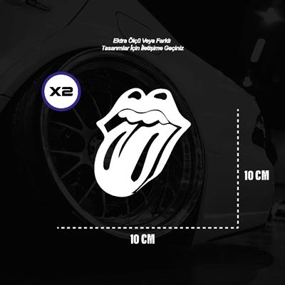 Dil Emoji Motosiklet Araba Laptop Sticker Yapışkanlı Folyo