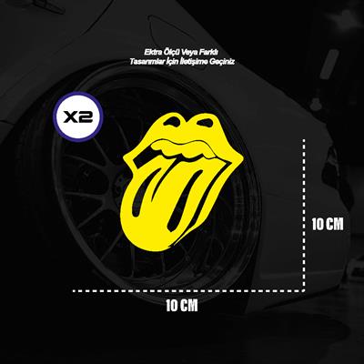 Dil Emoji Motosiklet Araba Laptop Sticker Yapışkanlı Folyo