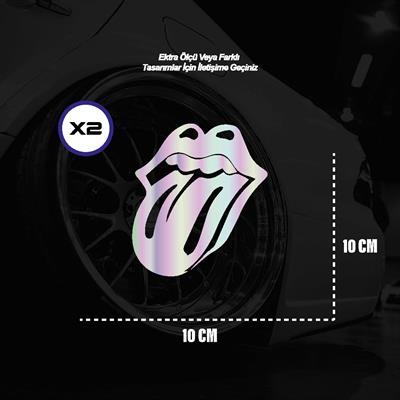 Dil Emoji Motosiklet Araba Laptop Sticker Yapışkanlı Folyo