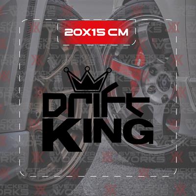 Drift King JDM Sticker Araba Laptop Motosiklet Sticker Yapışkanlı Folyo