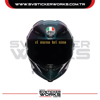 El Sueno Del Nino Sticker Vizör Sticker Kasklar Uyumlu Tek Yön 1 Adet