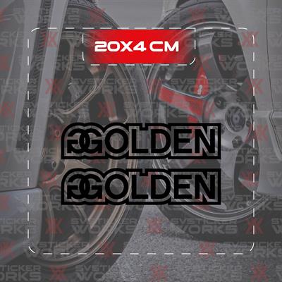 Golden Sticker JDM Araba Laptop Motosiklet Sticker Yapışkanlı Folyo
