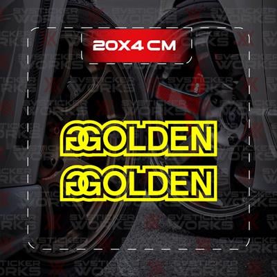 Golden Sticker JDM Araba Laptop Motosiklet Sticker Yapışkanlı Folyo