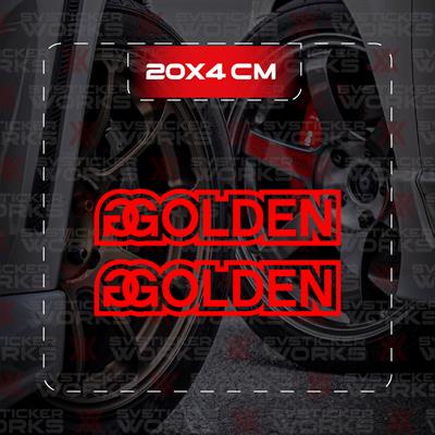 Golden Sticker JDM Araba Laptop Motosiklet Sticker Yapışkanlı Folyo