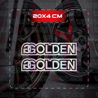 Golden Sticker JDM Araba Laptop Motosiklet Sticker Yapışkanlı Folyo