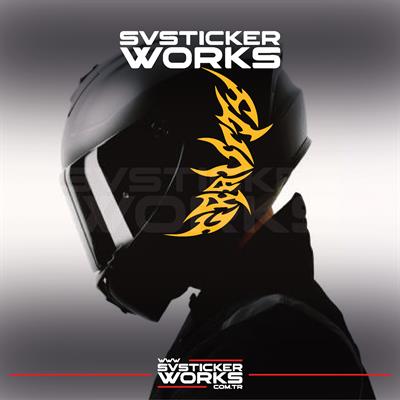 Gravity Kask Sticker Tüm Kasklar Uyumlu Tek Yön 1 Adet