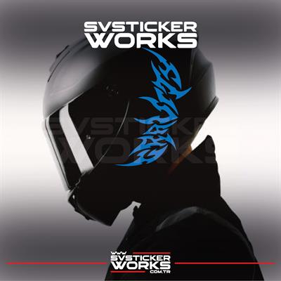 Gravity Kask Sticker Tüm Kasklar Uyumlu Tek Yön 1 Adet