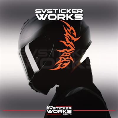 Gravity Kask Sticker Tüm Kasklar Uyumlu Tek Yön 1 Adet