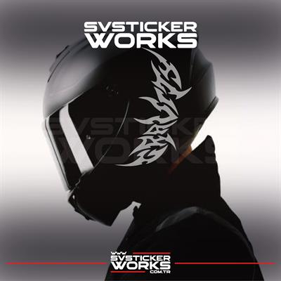 Gravity Kask Sticker Tüm Kasklar Uyumlu Tek Yön 1 Adet