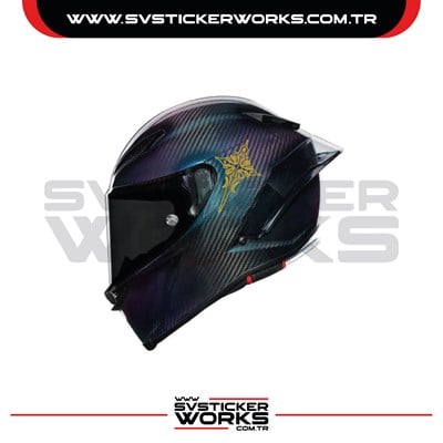 Haç Sticker Kask Sticker Kasklar Uyumlu Tek Yön 1 Adet