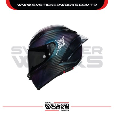 Haç Sticker Kask Sticker Kasklar Uyumlu Tek Yön 1 Adet