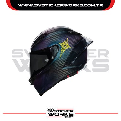 Haç Sticker Kask Sticker Kasklar Uyumlu Tek Yön 1 Adet