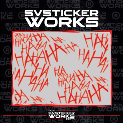Haha Sticker Motor Araba Dekorasyon Sticker Evrensel 50 Adet 1 Paket