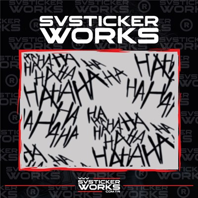 Haha Sticker Motor Araba Dekorasyon Sticker Evrensel 50 Adet 1 Paket