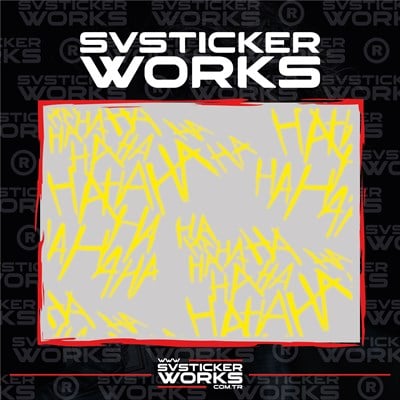 Haha Sticker Motor Araba Dekorasyon Sticker Evrensel 50 Adet 1 Paket