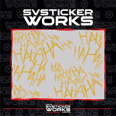 Haha Sticker Motor Araba Dekorasyon Sticker Evrensel 50 Adet 1 Paket