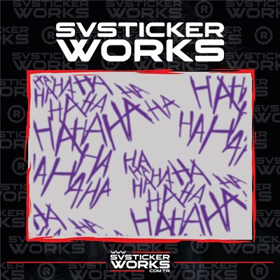 Haha Sticker Motor Araba Dekorasyon Sticker Evrensel 50 Adet 1 Paket