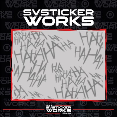 Haha Sticker Motor Araba Dekorasyon Sticker Evrensel 50 Adet 1 Paket