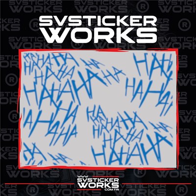 Haha Sticker Motor Araba Dekorasyon Sticker Evrensel 50 Adet 1 Paket