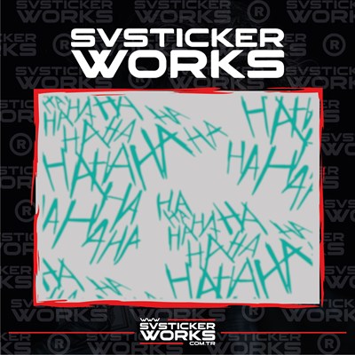 Haha Sticker Motor Araba Dekorasyon Sticker Evrensel 50 Adet 1 Paket