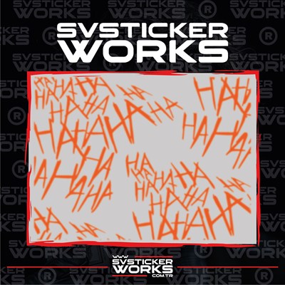 Haha Sticker Motor Araba Dekorasyon Sticker Evrensel 50 Adet 1 Paket