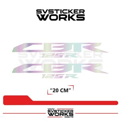 Honda CBR 125R Sticker Uyumlu Yazı – Yüksek Kalite Özel Kesim Folyo (2li Set)
