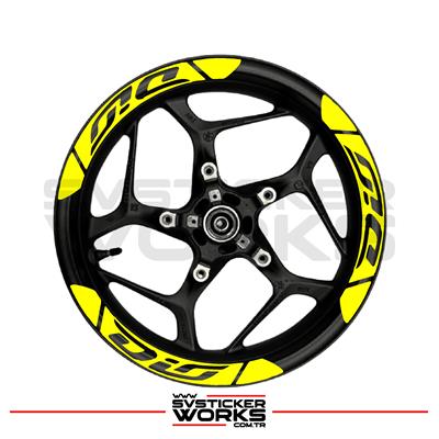 HONDA DIO Jant Şeridi Geniş Sticker Dıştan İçe Kaliteli Yüksek Yapışkanlı Sticker