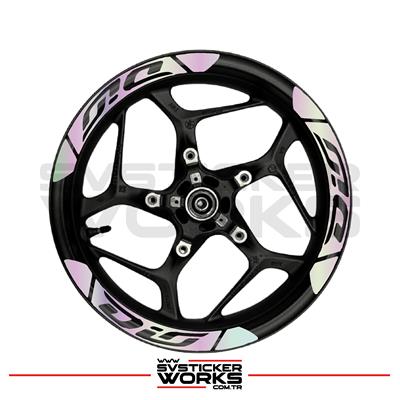 HONDA DIO Jant Şeridi Geniş Sticker Dıştan İçe Kaliteli Yüksek Yapışkanlı Sticker