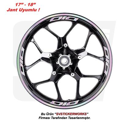 Honda Dio Motosiklet Jant Şeridi 32Li Set Sticker Etiket Modeli